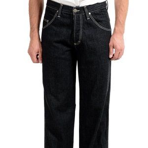 Gianfranco Ferre Mens Dark Blue Straight Leg Jeans